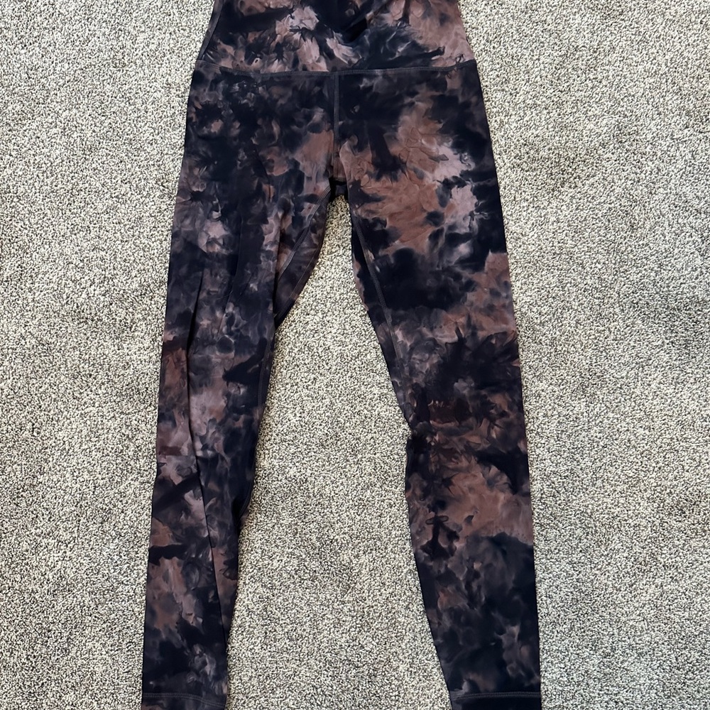 Lululemon athletica Align Pant 28” GUC Size 8 Tie Dye Leggings